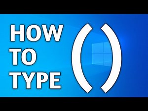 How To Type Bracket in Laptop