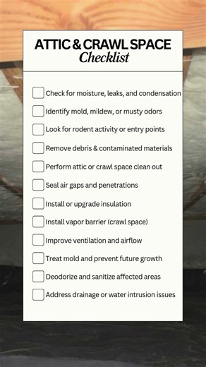 Attic & Crawl Space Checklist Every Homeowner Should Know #home #construction #hometools