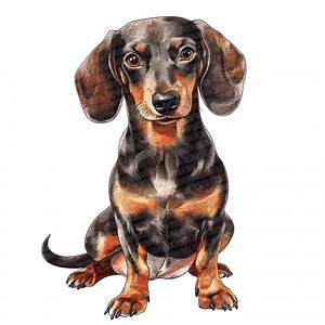 Dachshund Dog PNG Clip Art, 12x Watercolor Wiener Dog Clipart PNG Set, Printable Pet Clip Art, Paper Crafts, PNG Digital Download - Etsy