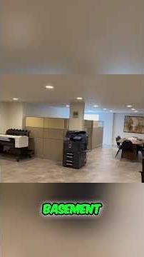 HUGE Basement Tour: 5 Bedrooms + Office Space! #shorts