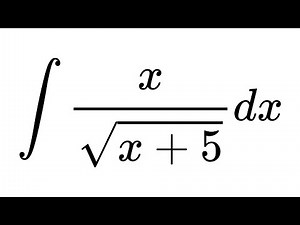 Integral of x/sqrt(x+5)