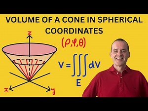 Find the Volume of a cone using triple integration and spherical coordinates