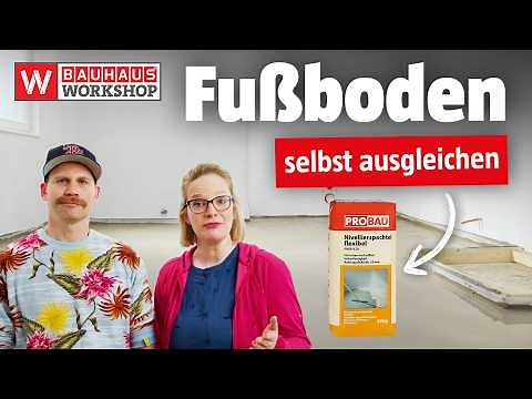 How to level a floor with self-leveling compound | BAUHAUS Workshop