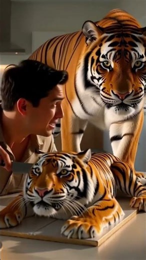 Tiger vs Tiger Cake – A Shocking Kitchen Moment”