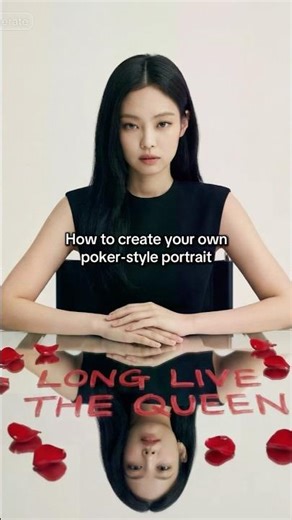 Generate poker-style portrait photos 🃏 #capcut #capcutpioneer #portraitart #karina #kpop #aespa