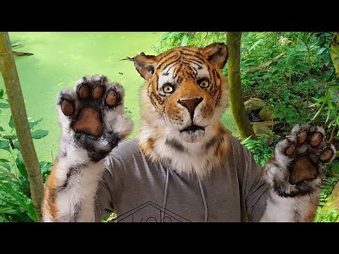 How to made a realistic tiger fursuit head mask partial diy (UPDATED)