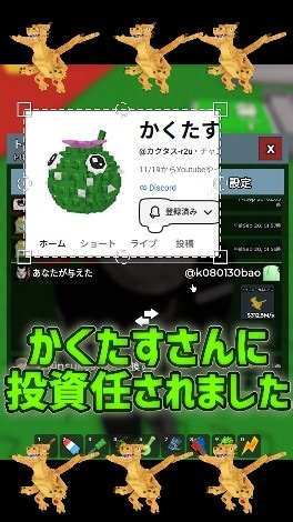 WかくたすWゲントンch @カクタス-r2u 投資ありがとうございました👀 #ブレインロット #ロブロックス#かくたす#かくたす