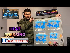 Heat Pressing Transfer Express ultra color MAX (how to apply ultra color max)
