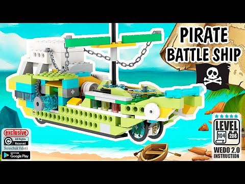 Pirate battle ship lego WEDO instruction | Лего пиратский боевой корабль WEDO инструкция