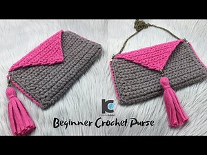 Crochet Purse for beginner ( written pattern & tutorial )