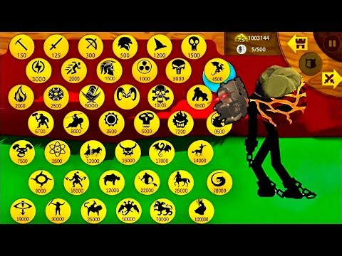 ALL ICONS FINAL BOSS VS GIANT MAX ITEMS - MOD STICK WAR LEGACY