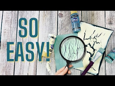 DIY Crackle Paint! Try this at home now!