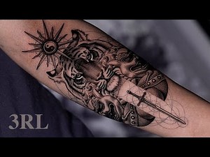 FU DOG/TIGER TATTOO | TIMELAPSE