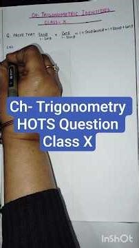 Class 10 Trigonometry HOTS Question | Board Exam Maths | Easy Method |CBSE|ICSE ‪@didacticsofmaths‬