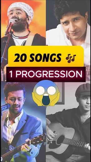 Best Chord Progression to Play 20 Bollywood Songs Back-to-Back | Easy Guitar Tutorial 🎸