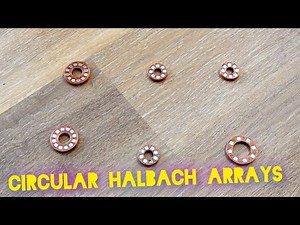 Circular Halbach Magnet Arrays - different variants of alignment and their fields visualized