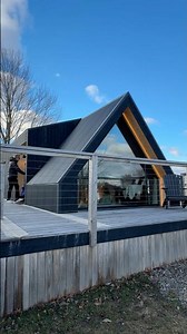 Touring a 400 sq ft Prefab Cottage with an A-Frame front! #hometour