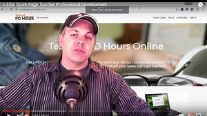 Adobe Spark Page for Teacher Professional Development Hours