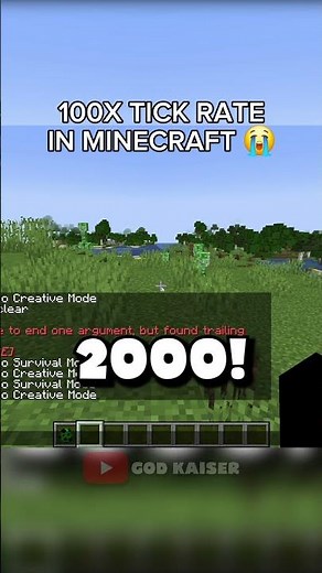 100x Tick Rate In Minecraft! #minecraft #minecraftshorts