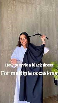 5 interesting ways to style a black strapless MIDI dress #outfitideas #fashionhacks #stylingtips