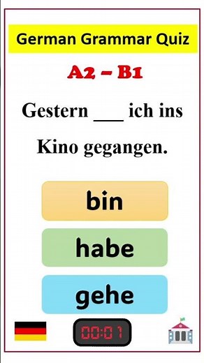 Lerne spielerisch: Deutsch A2-B1 Grammatik Quiz für alle! 🎉