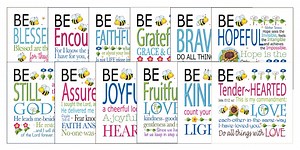 Scripture and Inspirational Fabric Panel Collection - 12 - 6" Designs-ap - Etsy