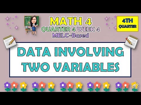 MATH 4 || QUARTER 4 WEEK 4 | DATA INVOLVING TWO VARIABLES | MELC-BASED