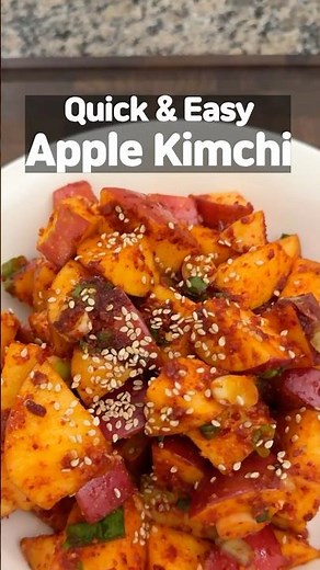 You’re Making Kimchi with Apples?! 🍎 (5-Min Recipe)