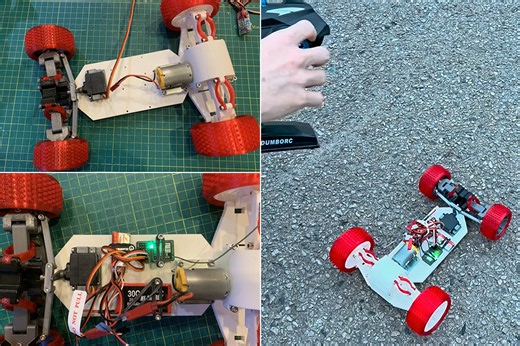 Inventor Creates a Functional 3D-Printed R/C Car, Powered by Brushed DC Motor