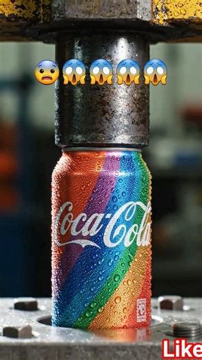 🥤 “Coca-Cola CAN EXPLOSION!”#CocaCola #HydraulicPress #SodaBlast #shorts
