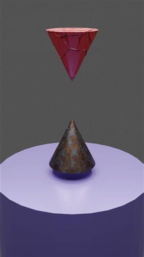 Watch These Objects Crack & Transform🤯Oddly Satisfying Blender Physics Simulation 🔵✨