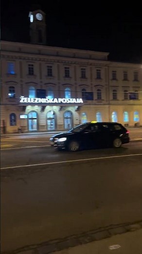 Midnight at Ljubljana bus,train station| Železniška, Avtobusna postaja #slovenia #travel