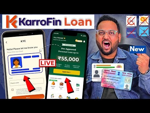 New (KarroFin) Loan App for Low Cibil | How to Get Loan with Low Cibil 2026 | Aadhar Loan Today