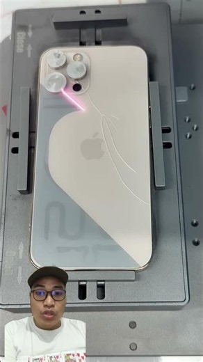 laser eraser back glass iphone #smartphone #hpmati #automobile #hpsmart #copper #viral #repair #fyp