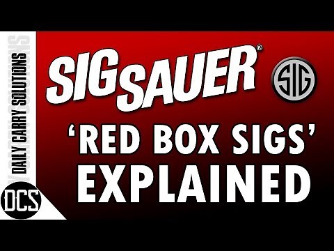 Sig Sauer's Well Kept Secret: The Red Box Program (Unboxing Video)