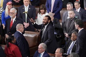 Starting with Rep. Al Green, Democrats protest against Trump's speech to Congress