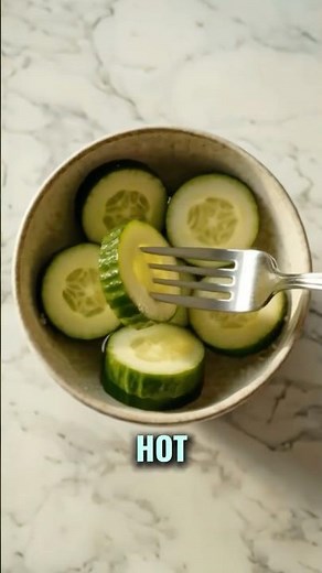 1-Hour Crisp Lemon Pickled Cucumbers 🥒🍋 #HealthySnacks #PickledCucumber #QuickSnack