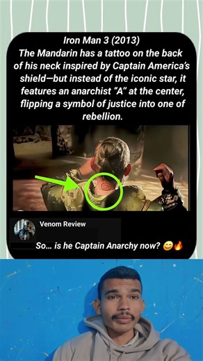 Iron Man 3 (2013) – The Mandarin’s “Captain America” Tattoo Explained