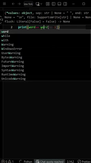 This Python Trick Solves Palindromes in 1 Line 🤯 #shorts #pythontutorial #pythontrick #python3