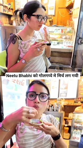 Neetu Bhabhi को गोलगप्पे मे मिर्च लग गयी #neetubisht #sandykandy #short
