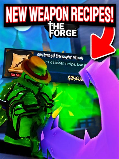 4 NEW WEAPON RECIPES Showcase In The Forge! #viral #fyp #foryoupage #roblox #robloxfy #theforge #theforgeroblox