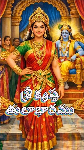 Rukmini’s Devotion Outweighed Satyabhama’s Gold|The Tulabharam Story #krishna #bhakti #devotional
