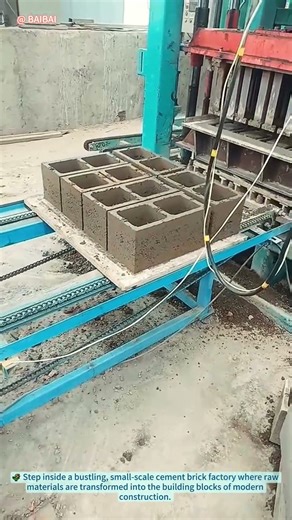 How Cement Hollow Bricks Are Made in a Small Factory! | Amazing Manufacturing Process