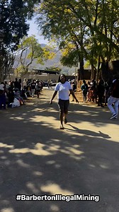 2.1K reactions · 229 shares | [WATCH] Some community members have gathered outside the Barberton Magistrate’s Court in Mpumalanga to support their friends and relatives who were arrested on Friday during operation Vala Umgodi.The 494 suspected illegal miners include citizens of South Africa, Lesotho, Mozambique, Eswatini and Zimbabwe. | Mweli Deejay Masilela | Facebook