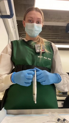 today in lab we made 99mTc-MAG3!! we use this for renal imaging in nuclear medicine :) #nuclearmedicine #mag3