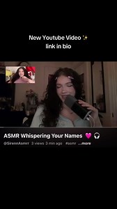 ASMR New Youtube Video ✨❤️ Whispering Your Names !! #asmr #whispering #asmrsounds #asmrvideo #fypシ