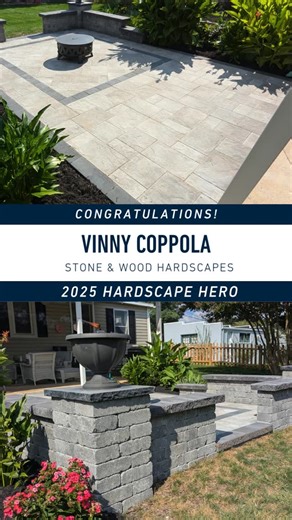 Belgard Mid-Atlantic on Instagram: "🏆 Congratulations to our latest Belgard Hardscape Hero, Vinny Coppola of Stone and Wood Hardscapes.⁠ ⁠ This project is a beautiful example of how small space design can have a BIG visual impact. ⁠ ⁠ Products used include:⁠ ⁠ ✅ Origins 3-piece system ⁠ ✅ Origins Accent ⁠ ✅ Weston Wall ⁠ ⁠ 📡 Stay tuned for our blog feature on this intricate project.⁠"