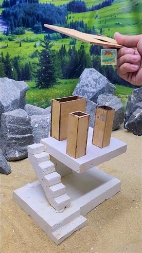 Mini House Time Lapse Transformation ⏳🏠 Part 3 #wood #minisatisfying #minibuild #satisfying #diy