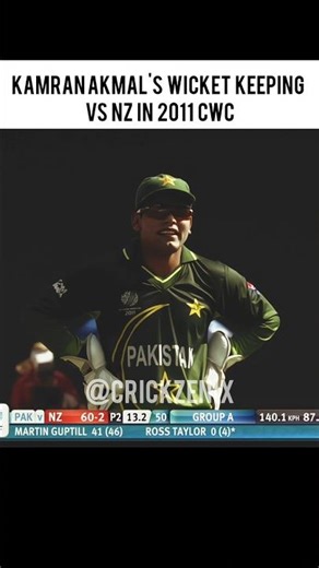Kamran Akmal's Wicket Keeping vs NZ CWC 2011