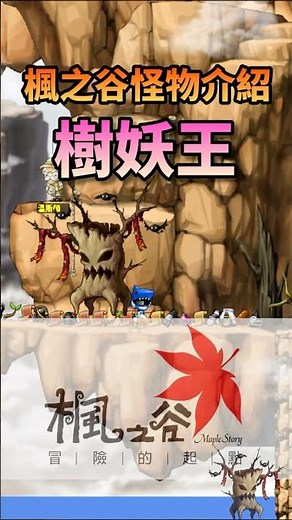 帶你認識楓之谷的怪物 樹妖王 #maplestory #楓之谷 #怪物圖鑑